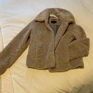 Banana Republic Sherpa Short Coat, Size XS